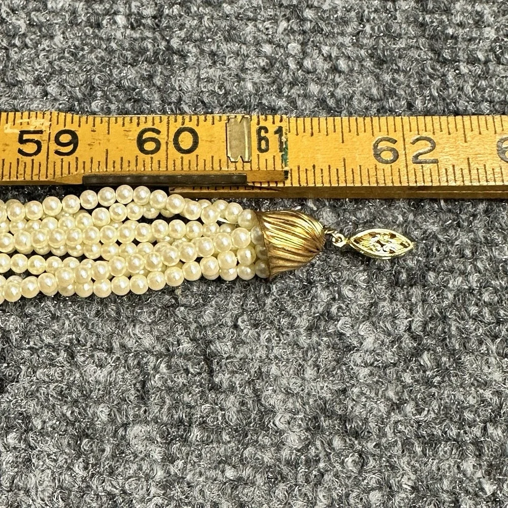 lot of 3 vintage faux pearl necklaces ~60